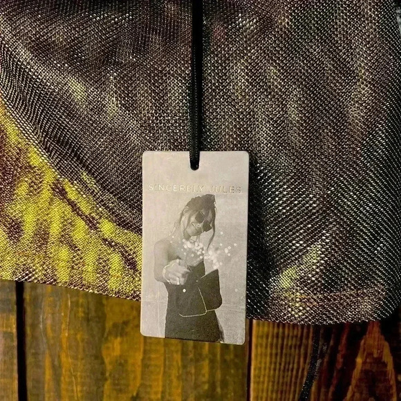 Metallic Gold Crop Top‎ Bralette Party Club Wear Sleeveless Tank A20 - Picture 4 of 6